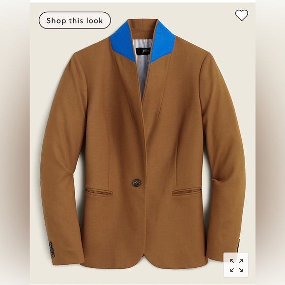 J. Crew Parke Blazer in Wool Flannel Size 0 - Picture 1 of 8